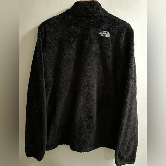 The North Face Black Osito Fuzzy Sherpa Full Zip Up Jacket Mocked Pockets XL - Picture 11 of 11
